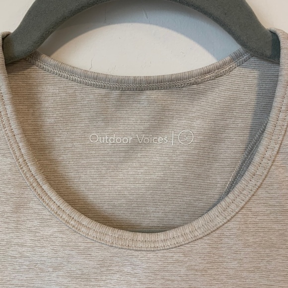 XSOLDX Outdoor Voices Cream Racerback Active Sports Bra Tank - Picture 2 of 5